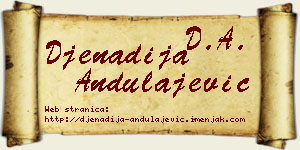 Đenadija Andulajević vizit kartica